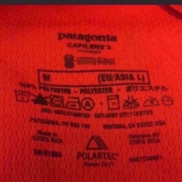 Patagonia Red Capilene 3 Midweight Pullover - Picture 6 of 6